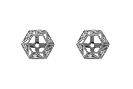 B054-99467: EARRING JACKETS .08 TW (FOR 0.50-1.00 CT TW STUDS)