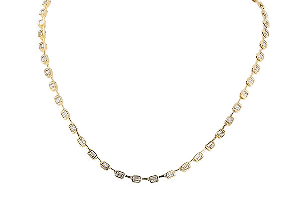 H328-59493: NECKLACE 2.05 TW BAGUETTES (17 INCHES)