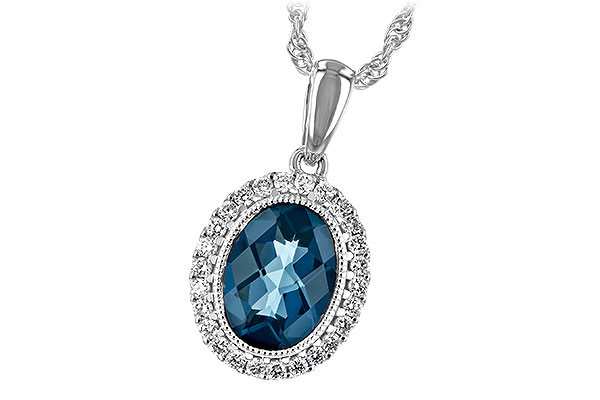 A244-01285: NECK 1.28 LONDON BLUE TOPAZ 1.41 TGW