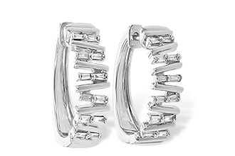 A244-95894: EARR .30 TW BAGUETTE DIAS