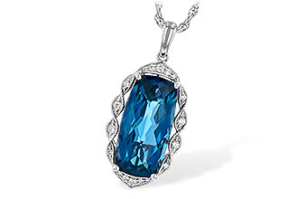B244-92185: NECK 6.70 LONDON BLUE TOPAZ 6.81 TGW