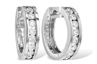 C240-39467: EARRINGS 1 CT TW