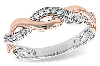 G240-39466: LDS DIA WED RG .10 TW (ROSE & WG)