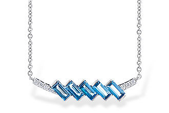 G327-71339: NECK .75 LONDON BLUE TOPAZ .80 TGW
