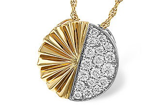 H329-52184: NECKLACE .50 TW