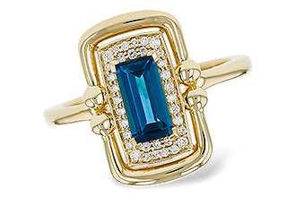 K330-36766: LDS RG .84 LONDON BLUE TOPAZ .96 TGW (8x4MM LBT)
