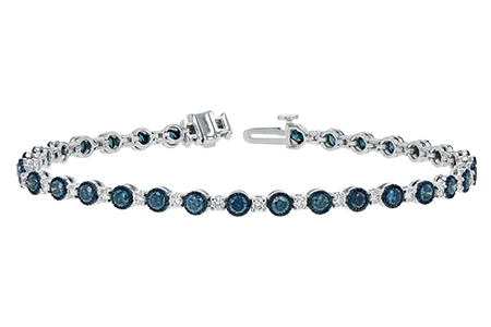 L243-17639: BRACELET 2.35 BLUE DIA 3.17 TW