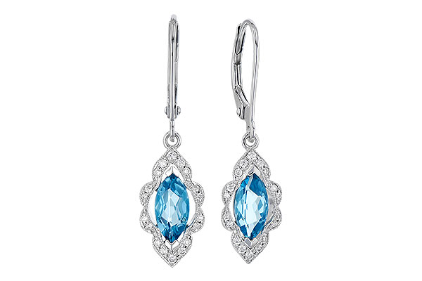 L327-71357: EARR 1.02 TW BLUE TOPAZ 1.17 TGW