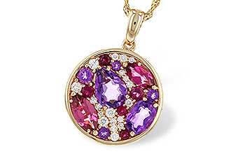 M329-52266: NECK 1.83 TW SEMI-PRECIOUS (P.TOUR, AMY) 2.00 TGW